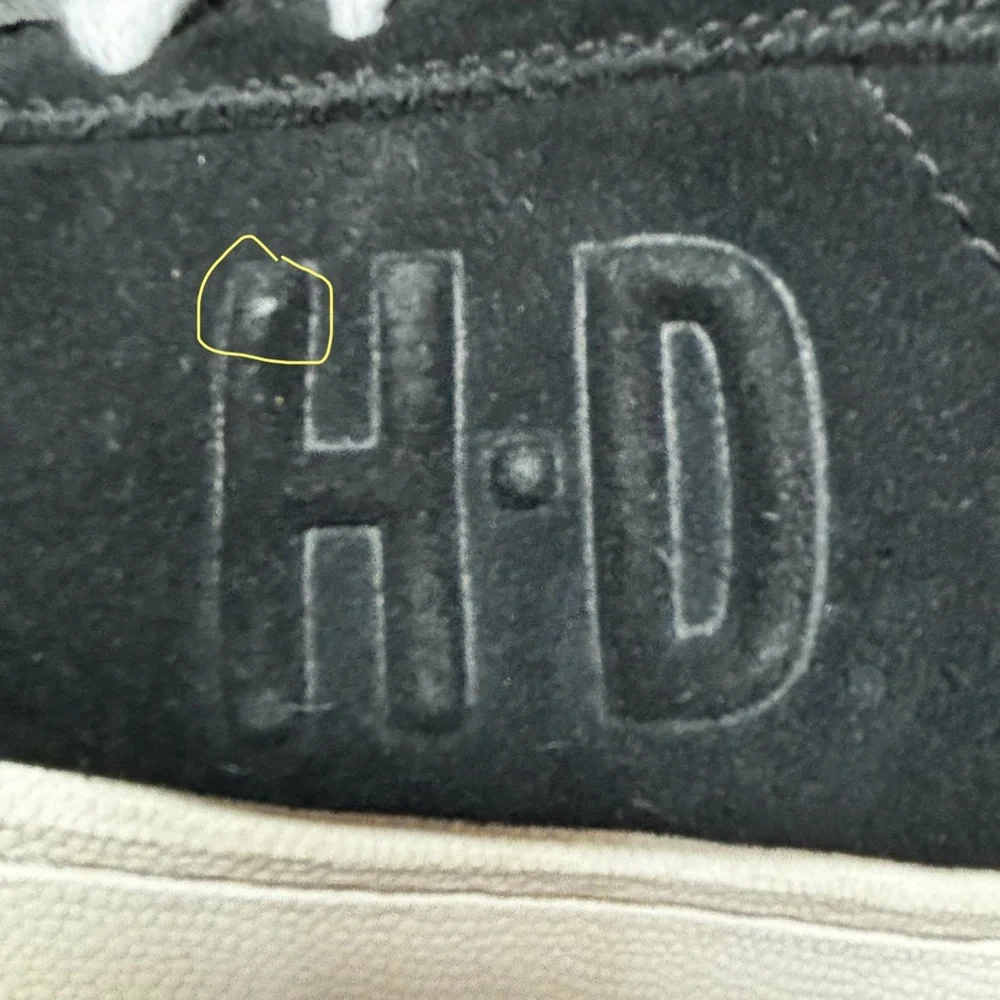 Harley Davidson Suede Steel Toe Shoes, EUC - Picture 12 of 16